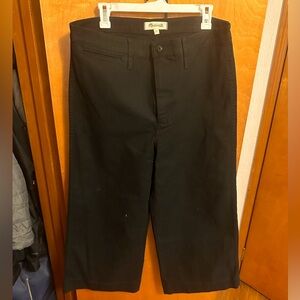 Madewell cropped wideleg denim